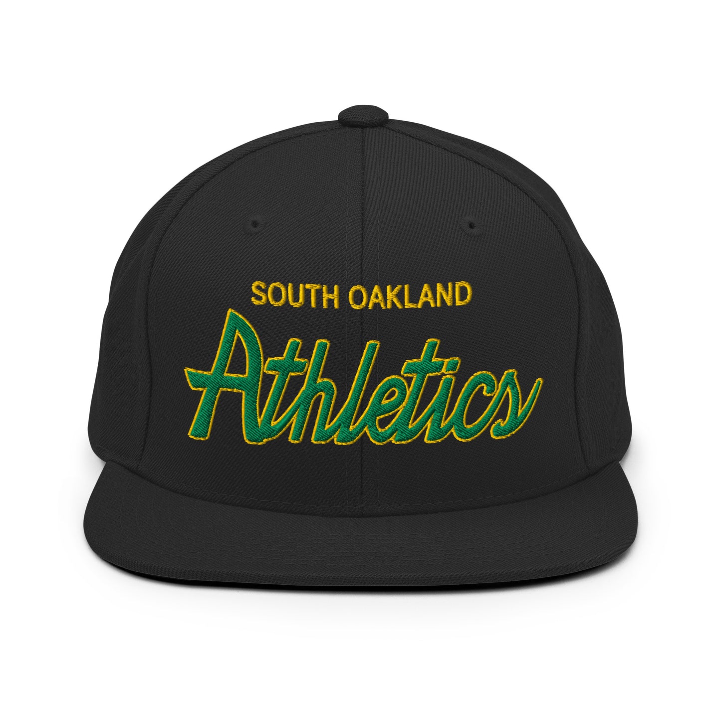 South Oakland Athletics Custom Retro Script Snapback