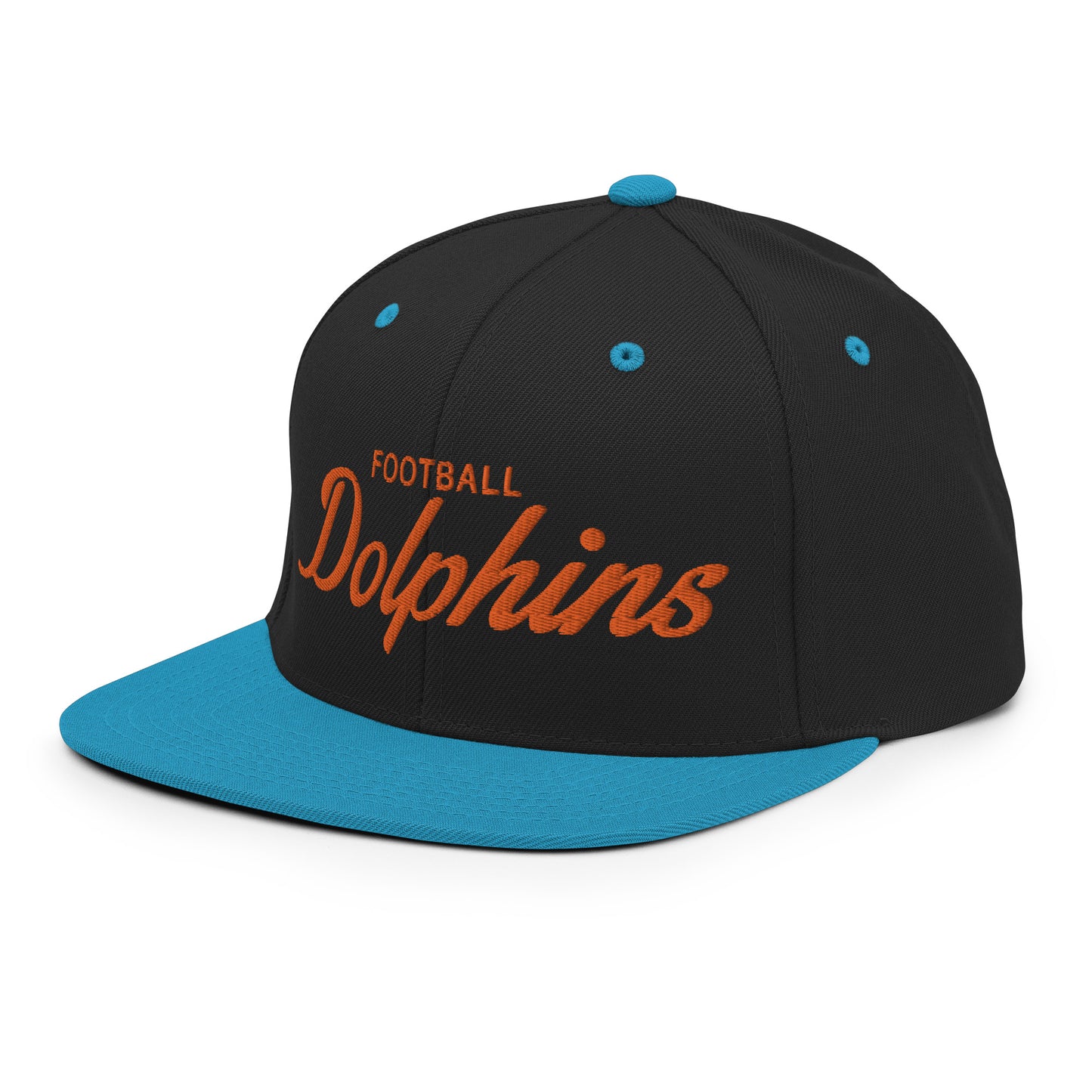 Dolphins Alternate Black/Teal Snapback