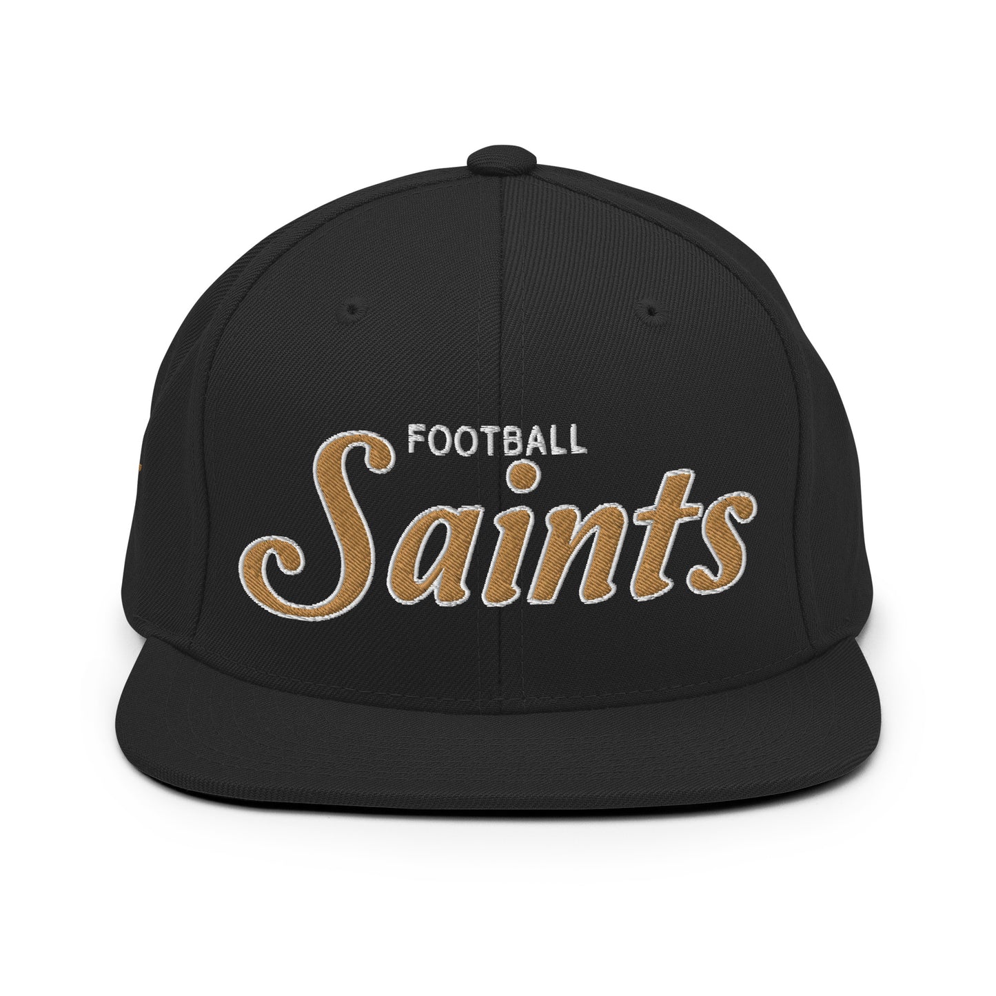 Saints Classic Black Snapback