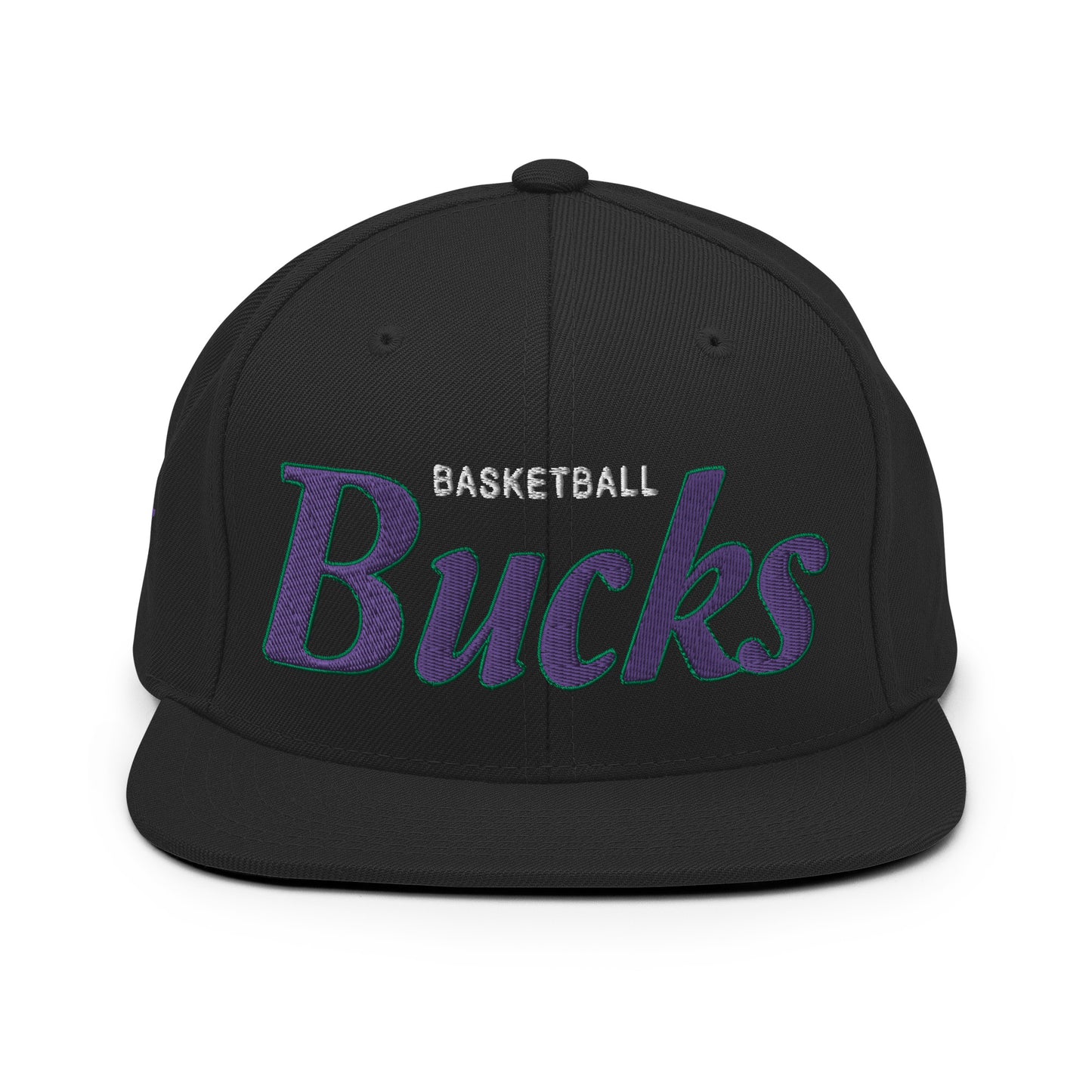 Bucks Classic Black Snapback