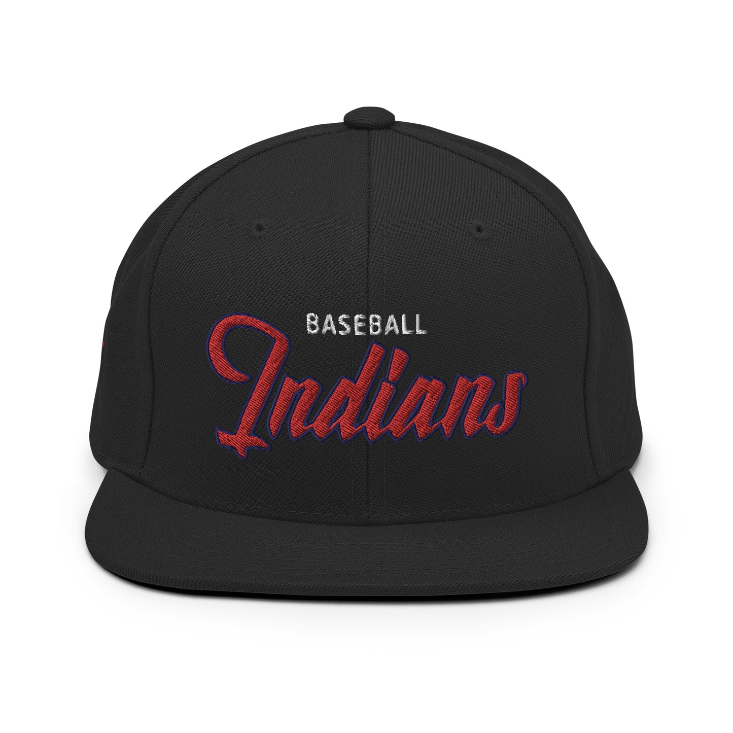 Indians Classic Black Snapback