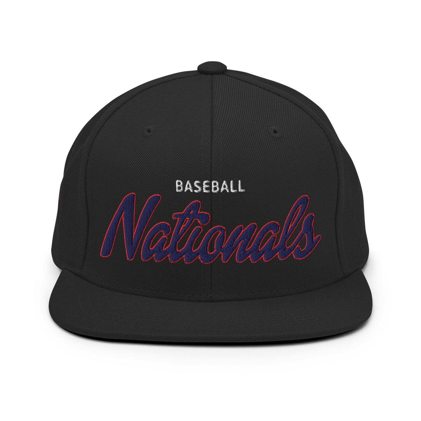 Nationals Classic Black Snapback