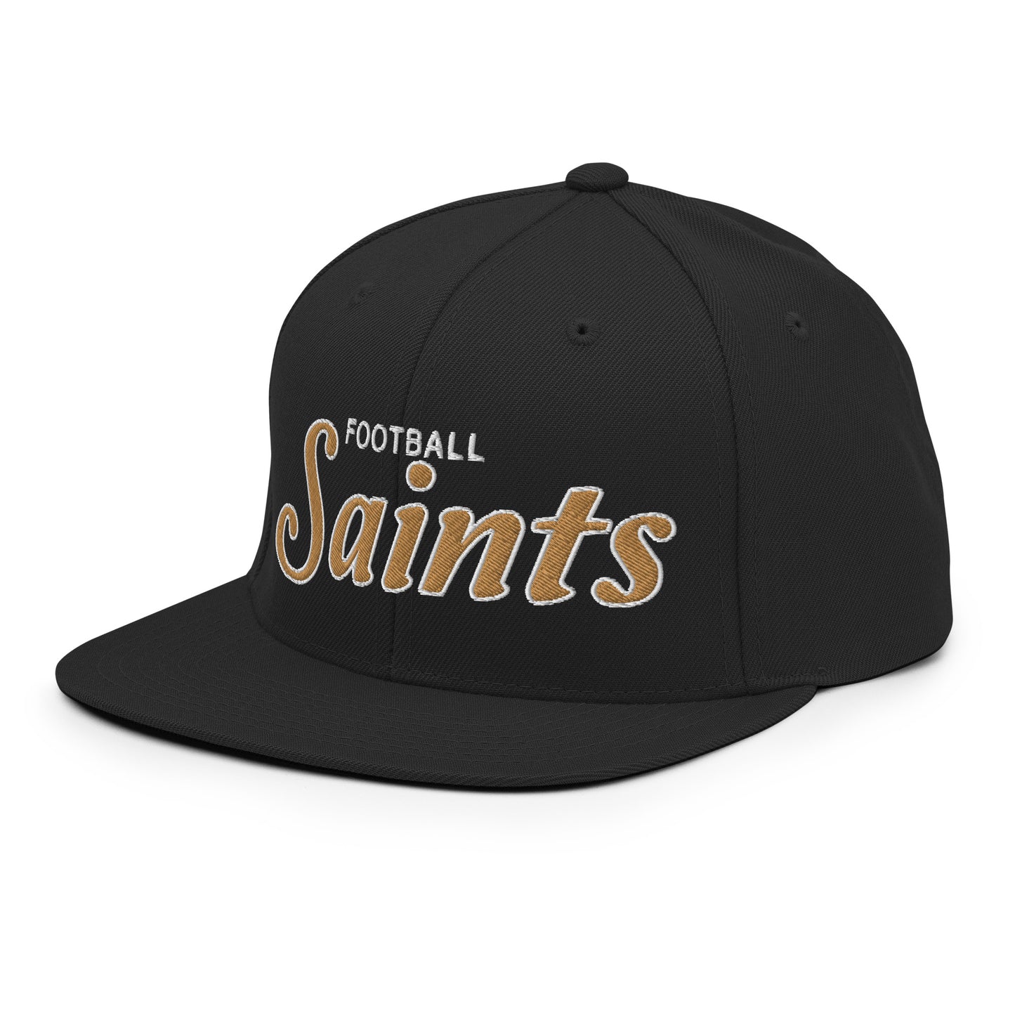 Saints Classic Black Snapback