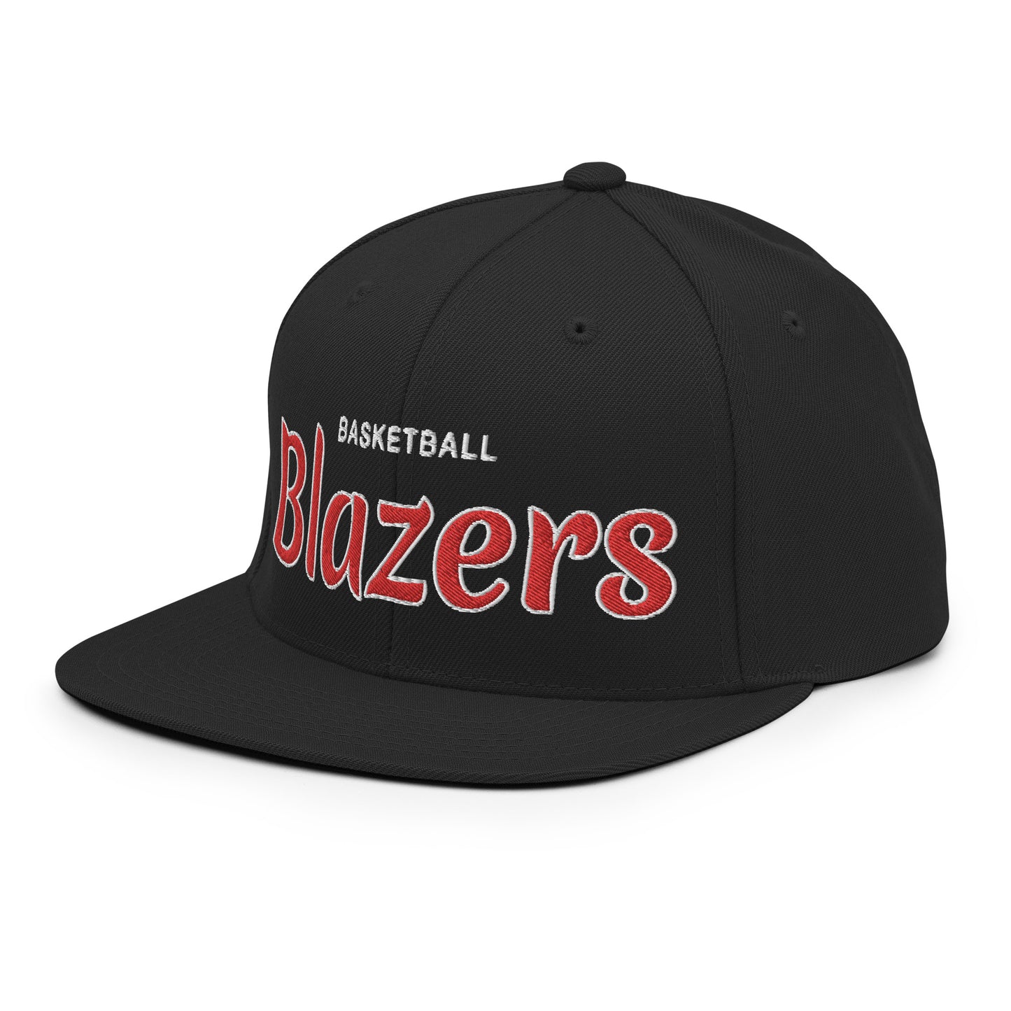 Blazers Classic Black Snapback