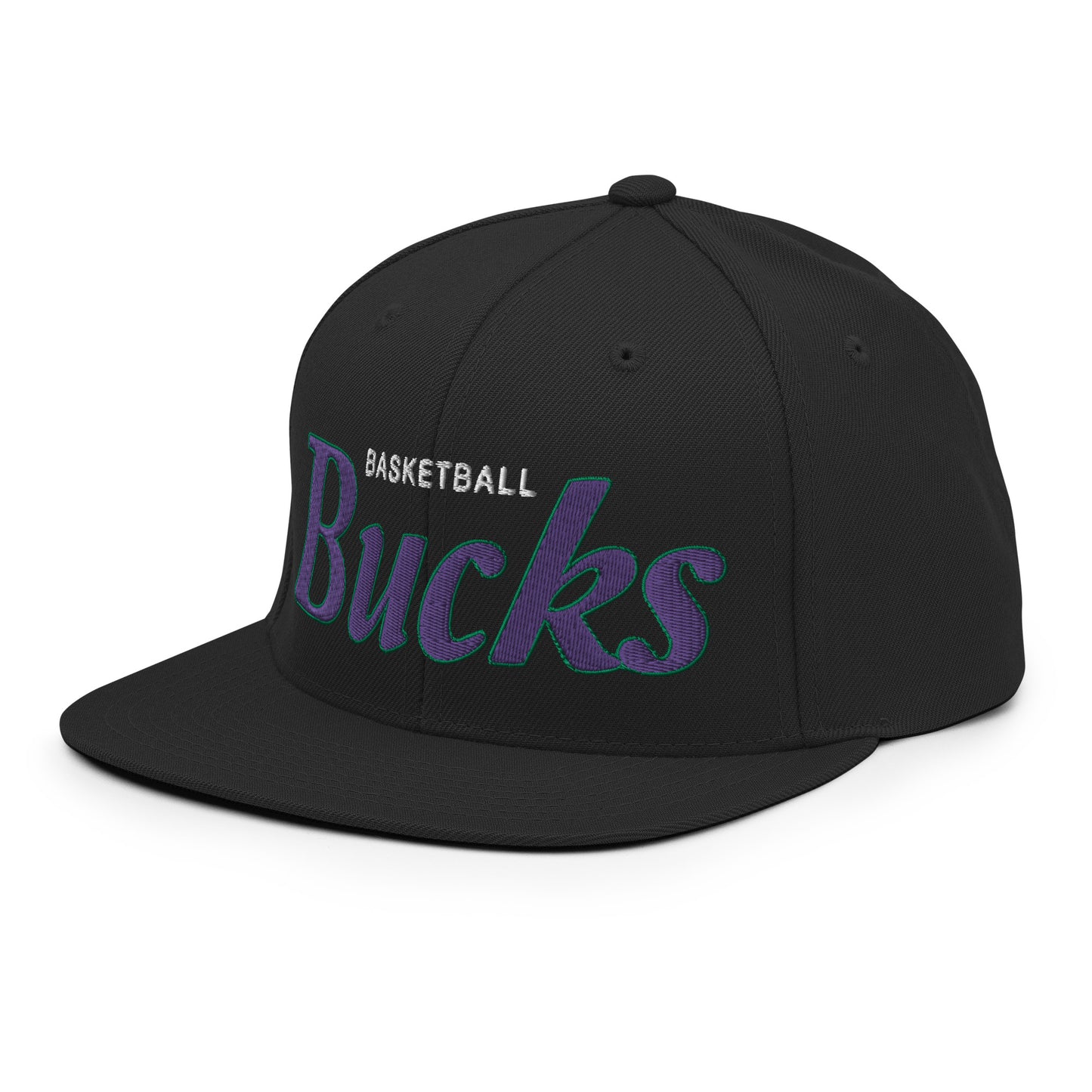 Bucks Classic Black Snapback