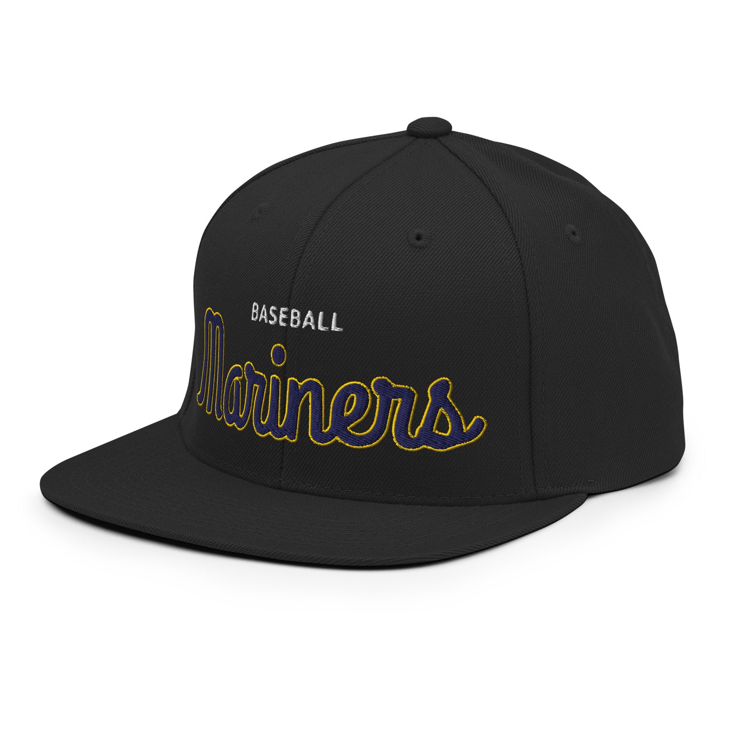 Mariners Classic Black Snapback