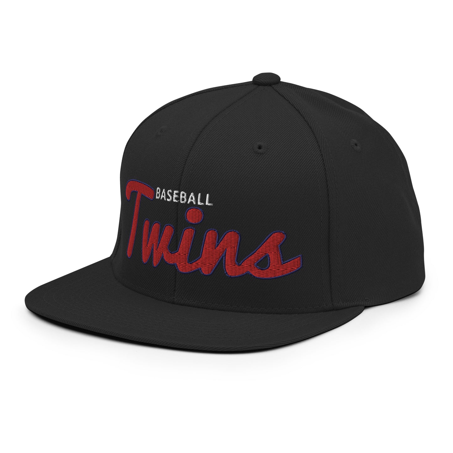 Twins Classic Black Snapback
