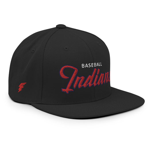 Indians Classic Black Snapback