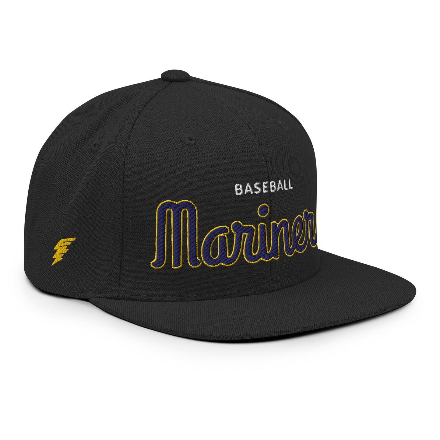Mariners Classic Black Snapback