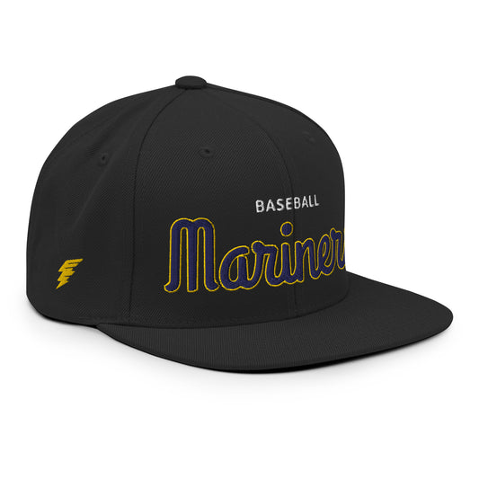 Mariners Classic Black Snapback