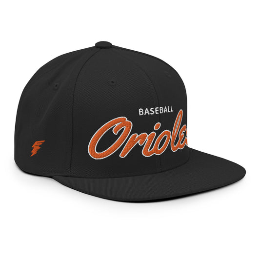 Orioles Classic Black Snapback