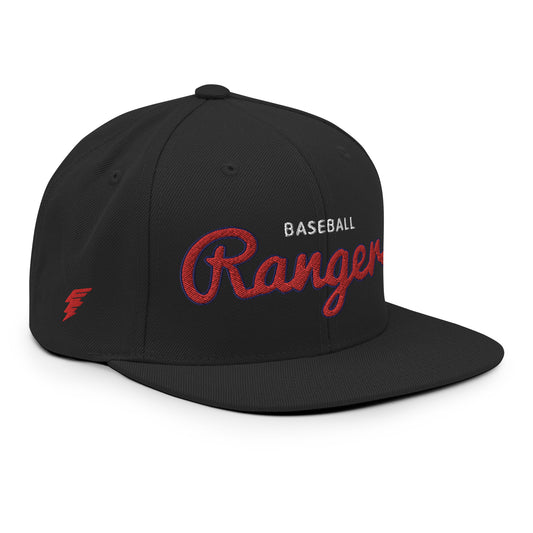 Rangers Classic Black Snapback