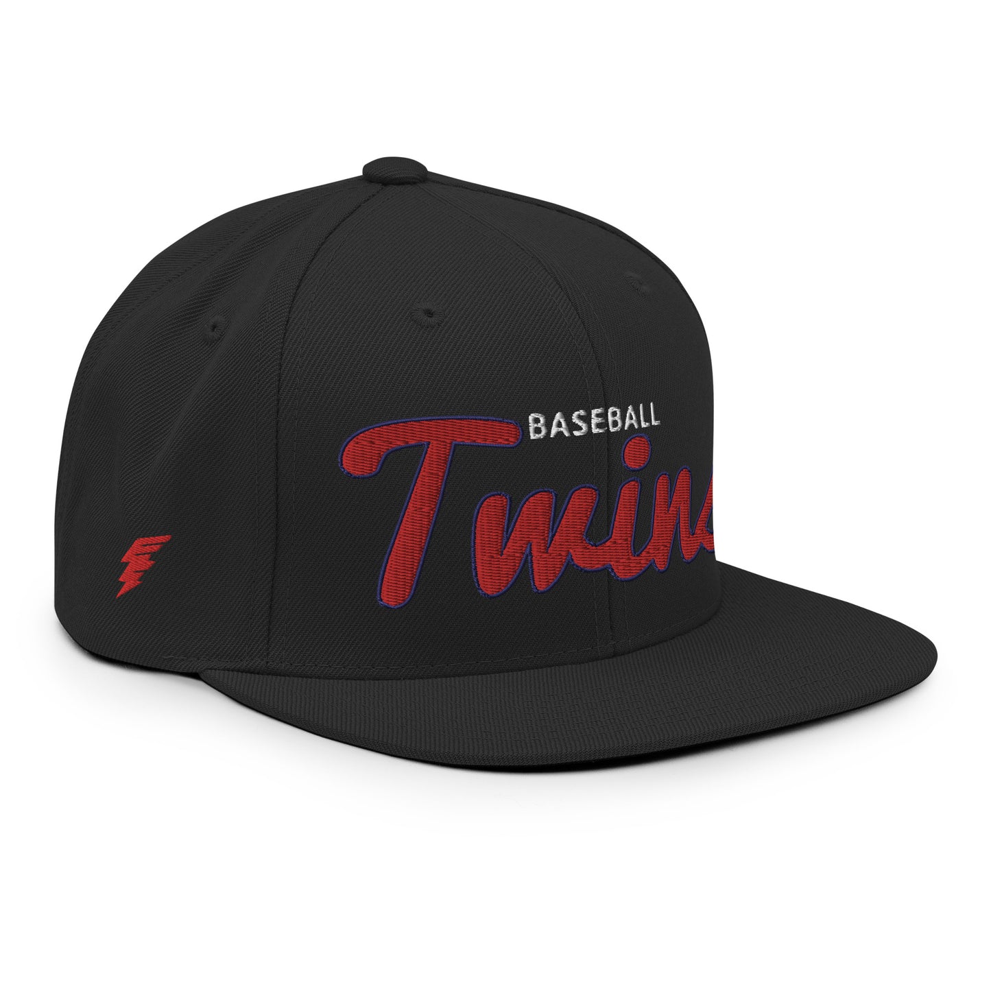 Twins Classic Black Snapback