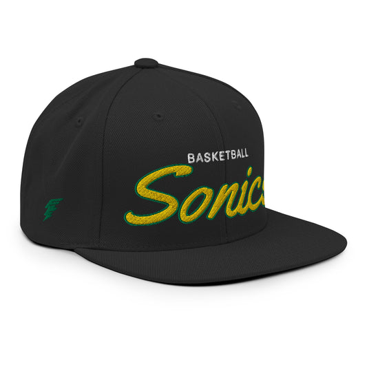Sonics Classic Black Snapback
