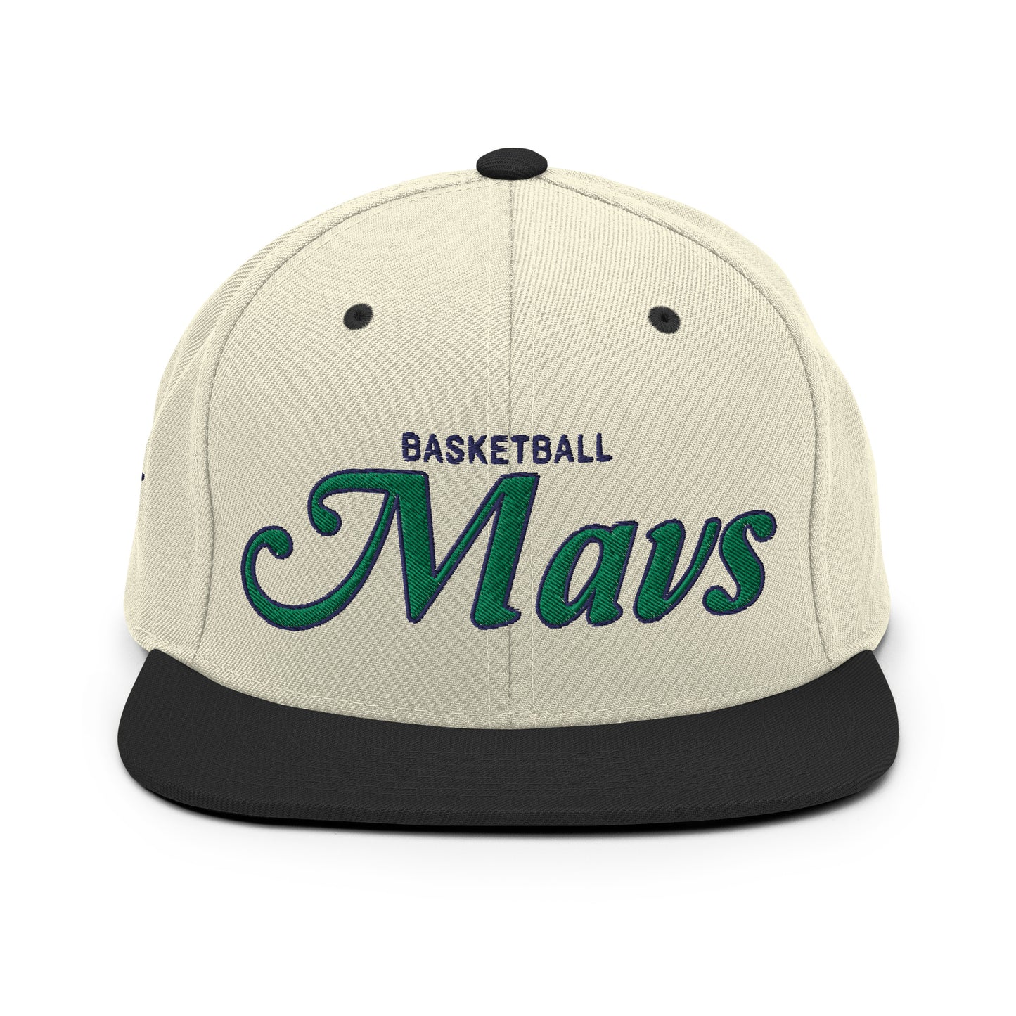 Mavs Alternate Natural/Black Snapback