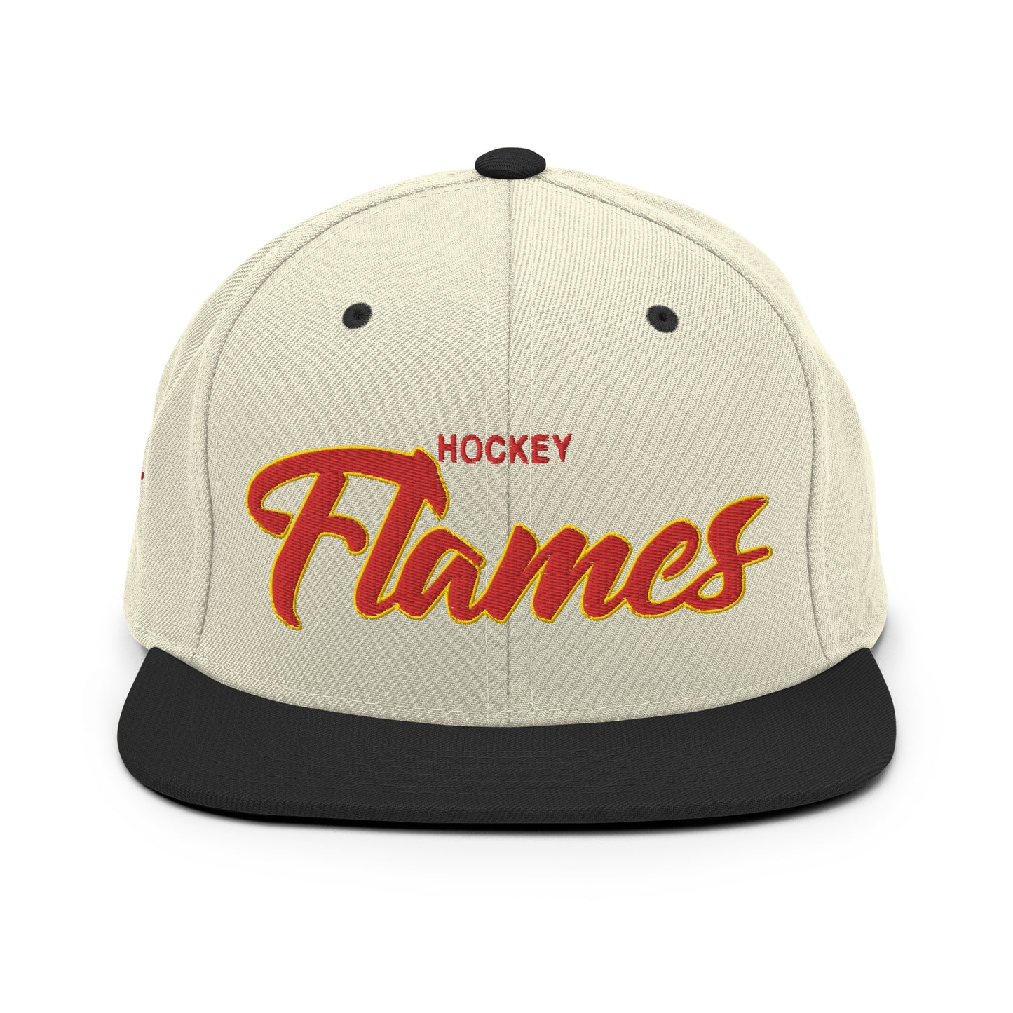 Flames Alternate Natural/Black Snapback