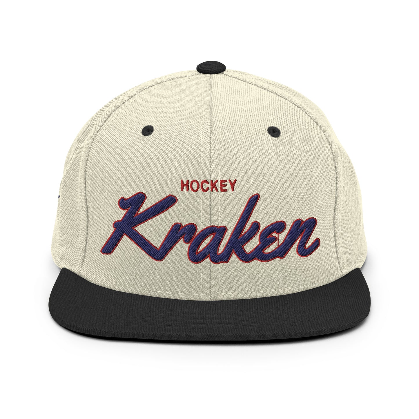 Kraken Alternate Natural/Black Snapback
