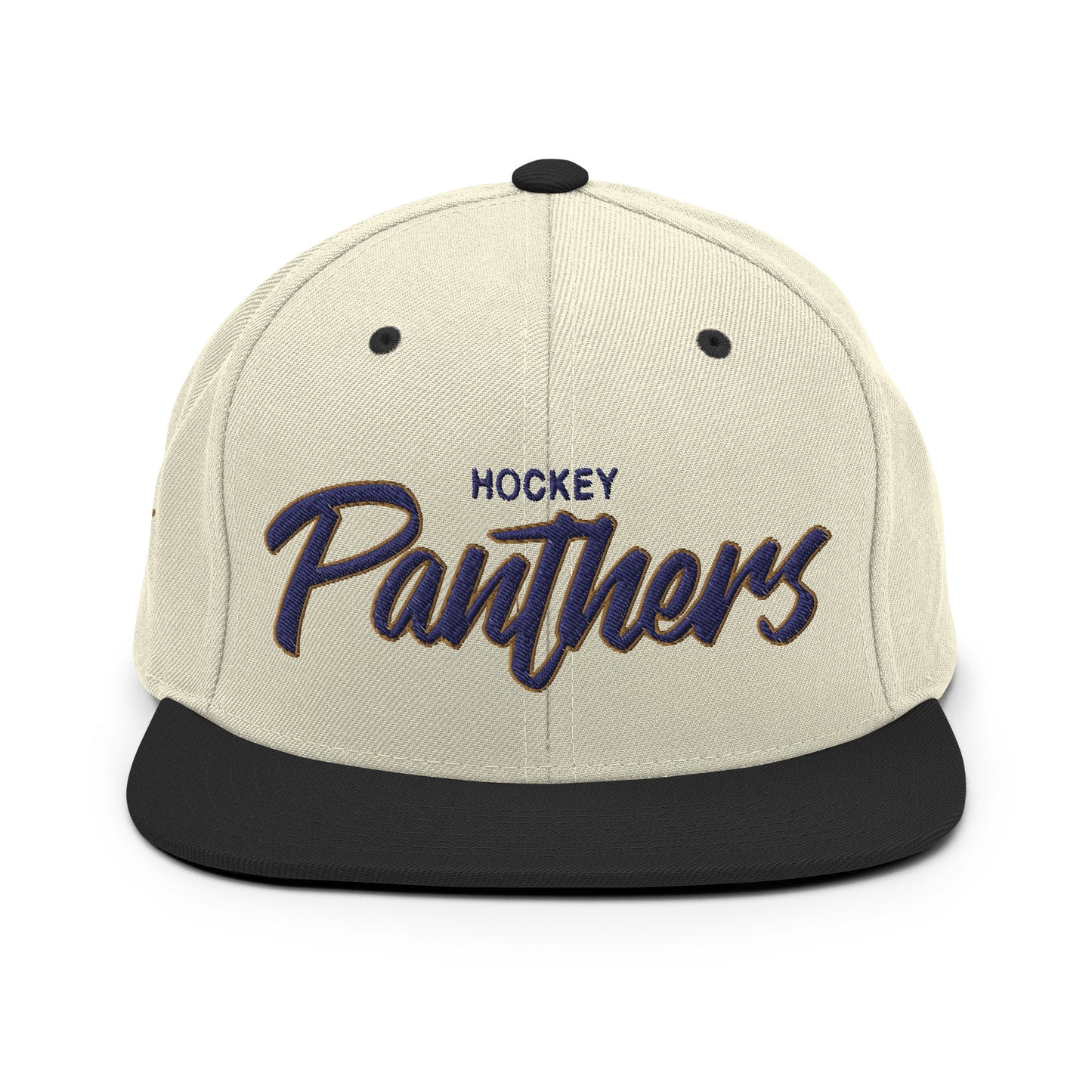 Panthers Alternate Natural/Black Snapback - Navy/Gold