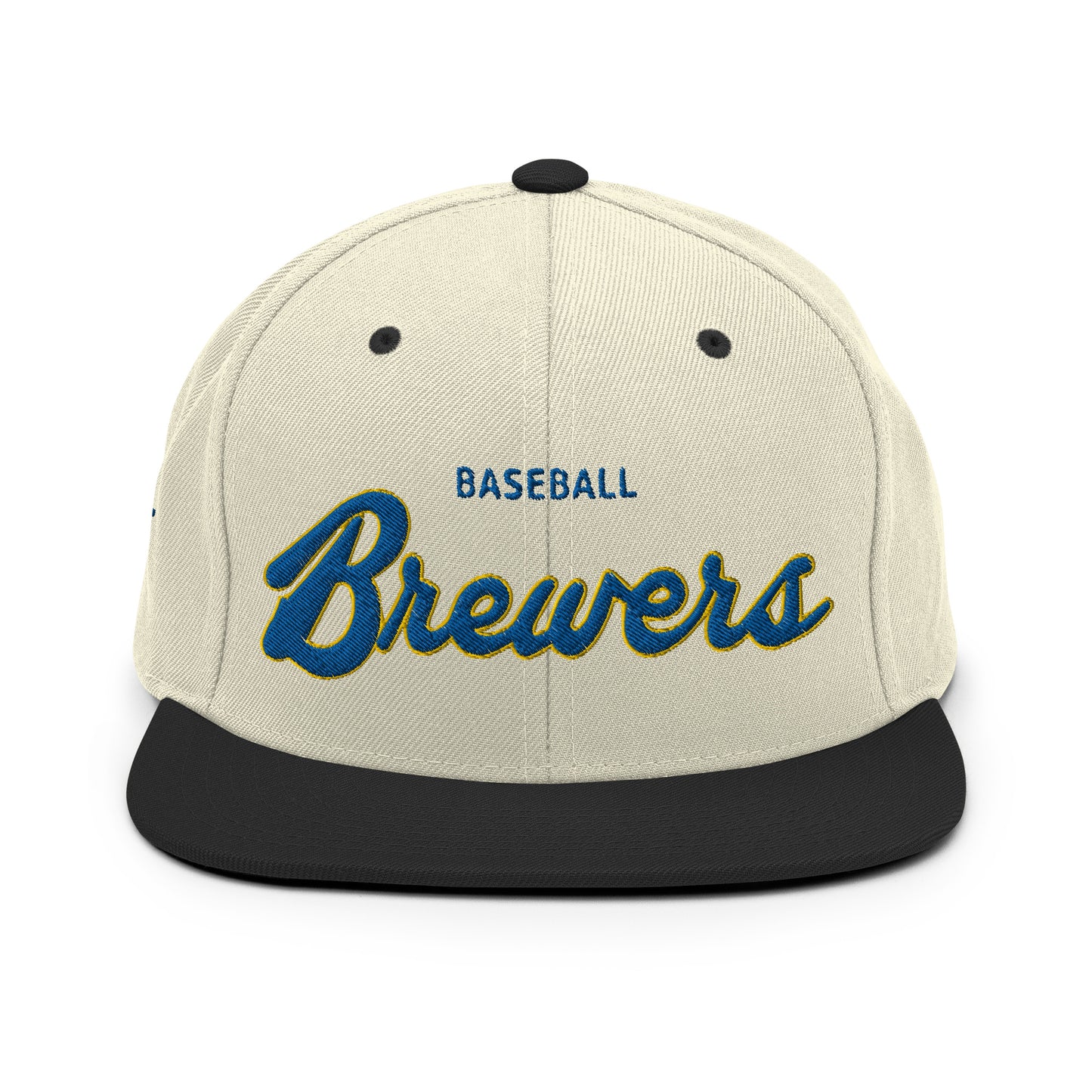 Brewers Alternate Natural/Black Snapback