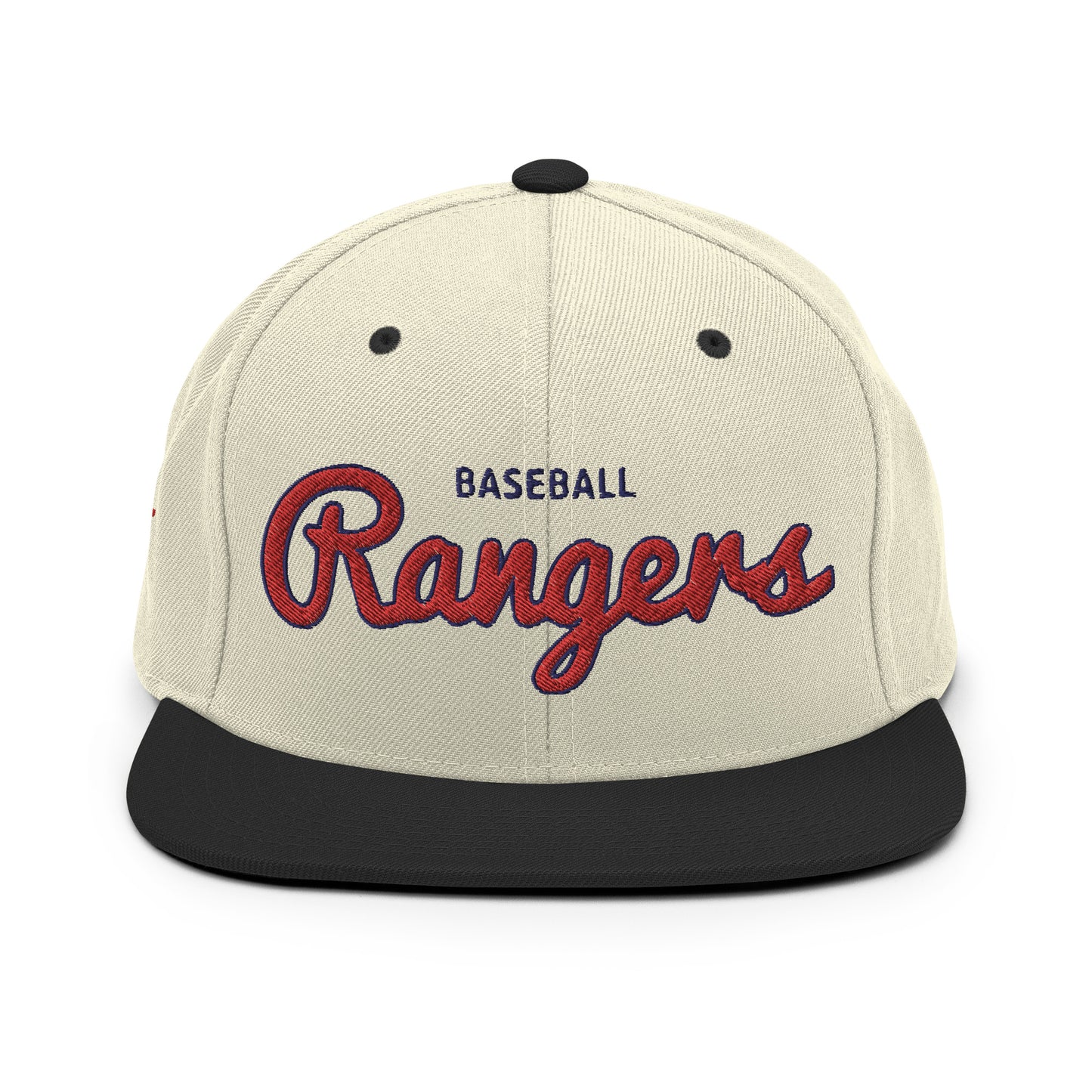 Rangers Alternate Natural/Black Snapback