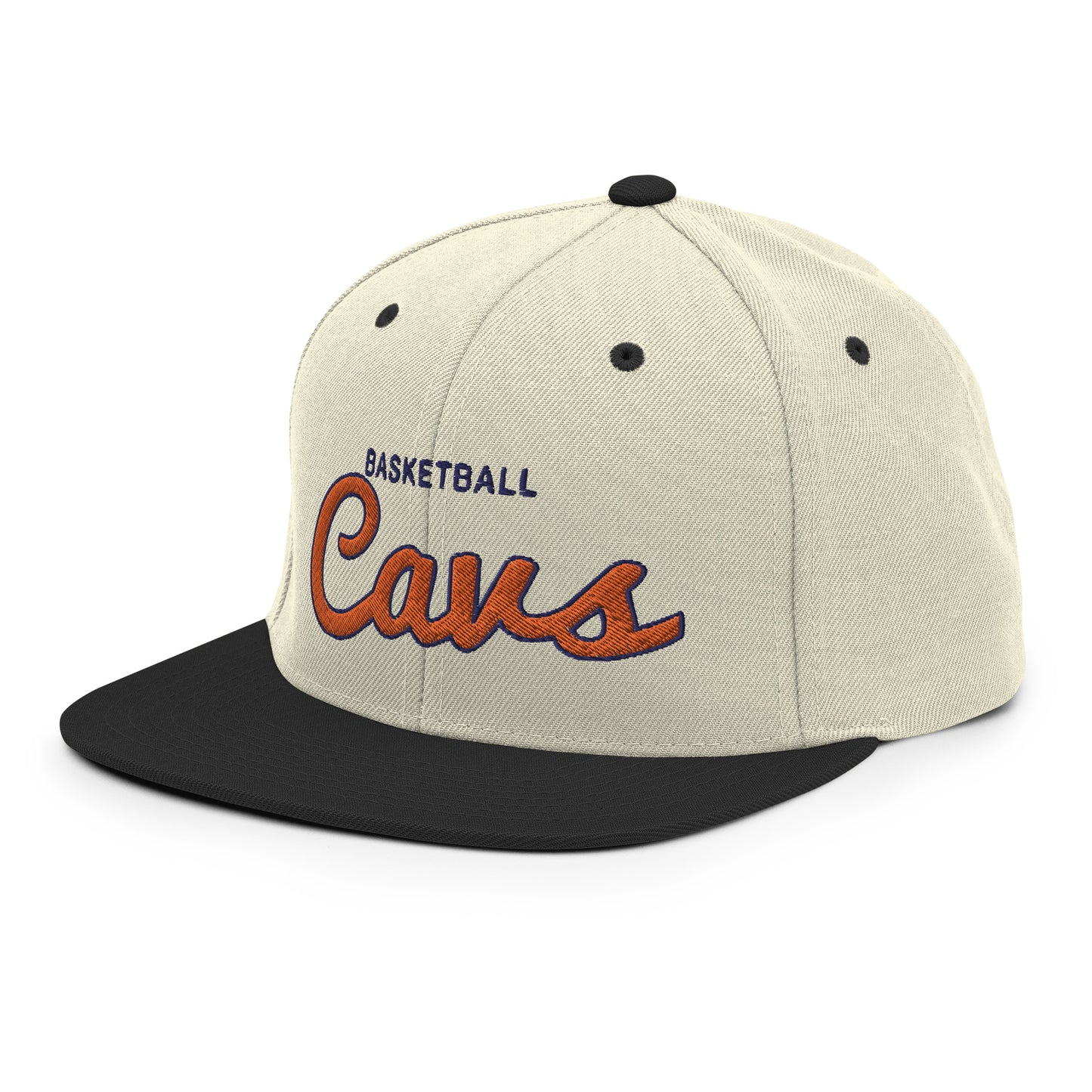 Cavs Alternate Natural/Black Snapback