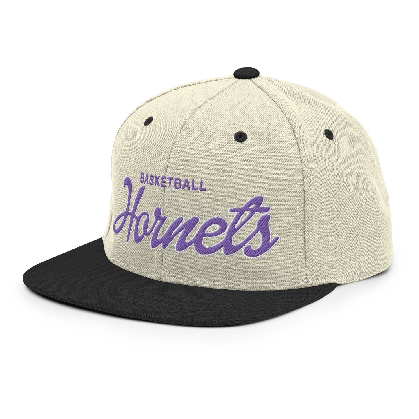 Hornets Alternate Natural/Black Snapback