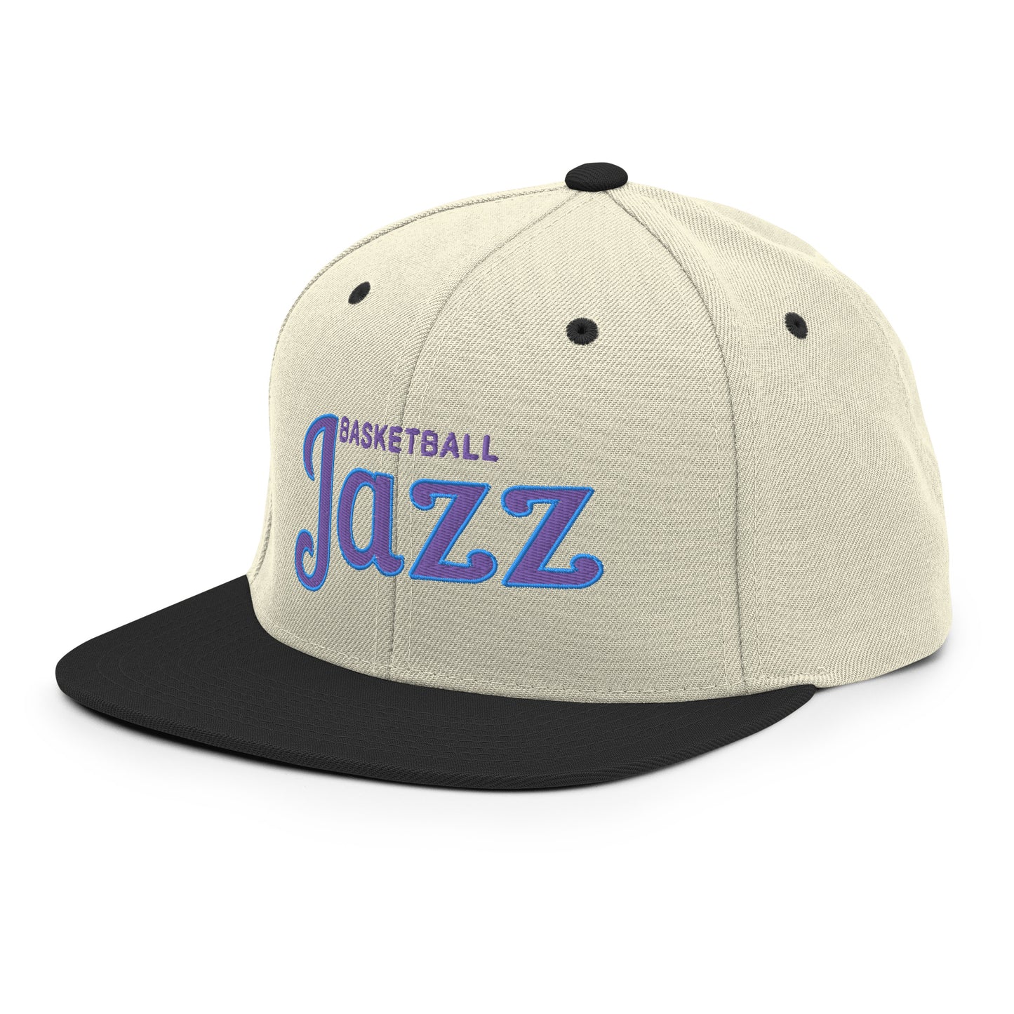 Jazz Alternate Natural/Black Snapback