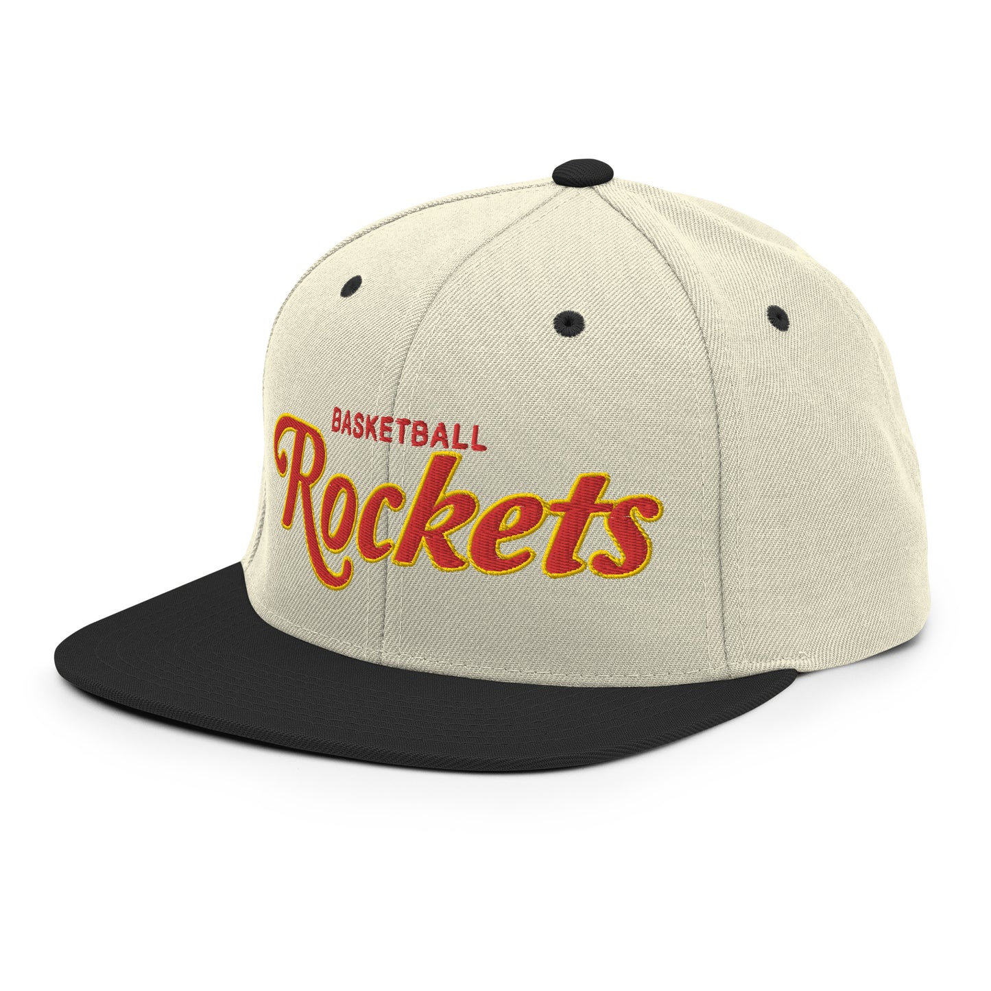 Rockets Alternate Natural/Black Snapback