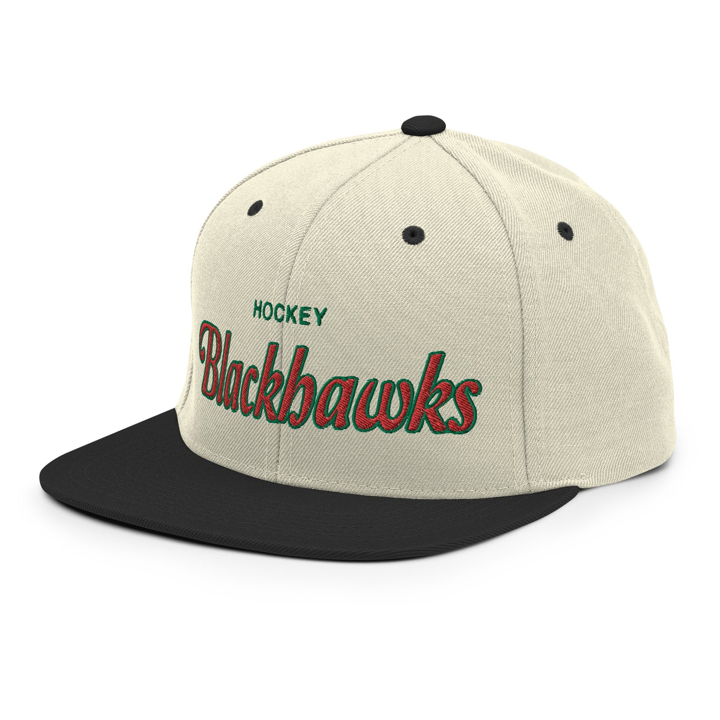 Blackhawks Alternate Natural/Black Snapback