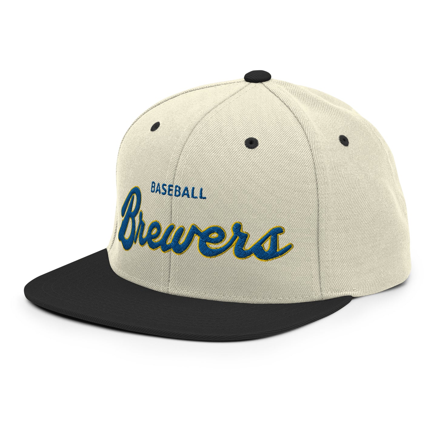 Brewers Alternate Natural/Black Snapback