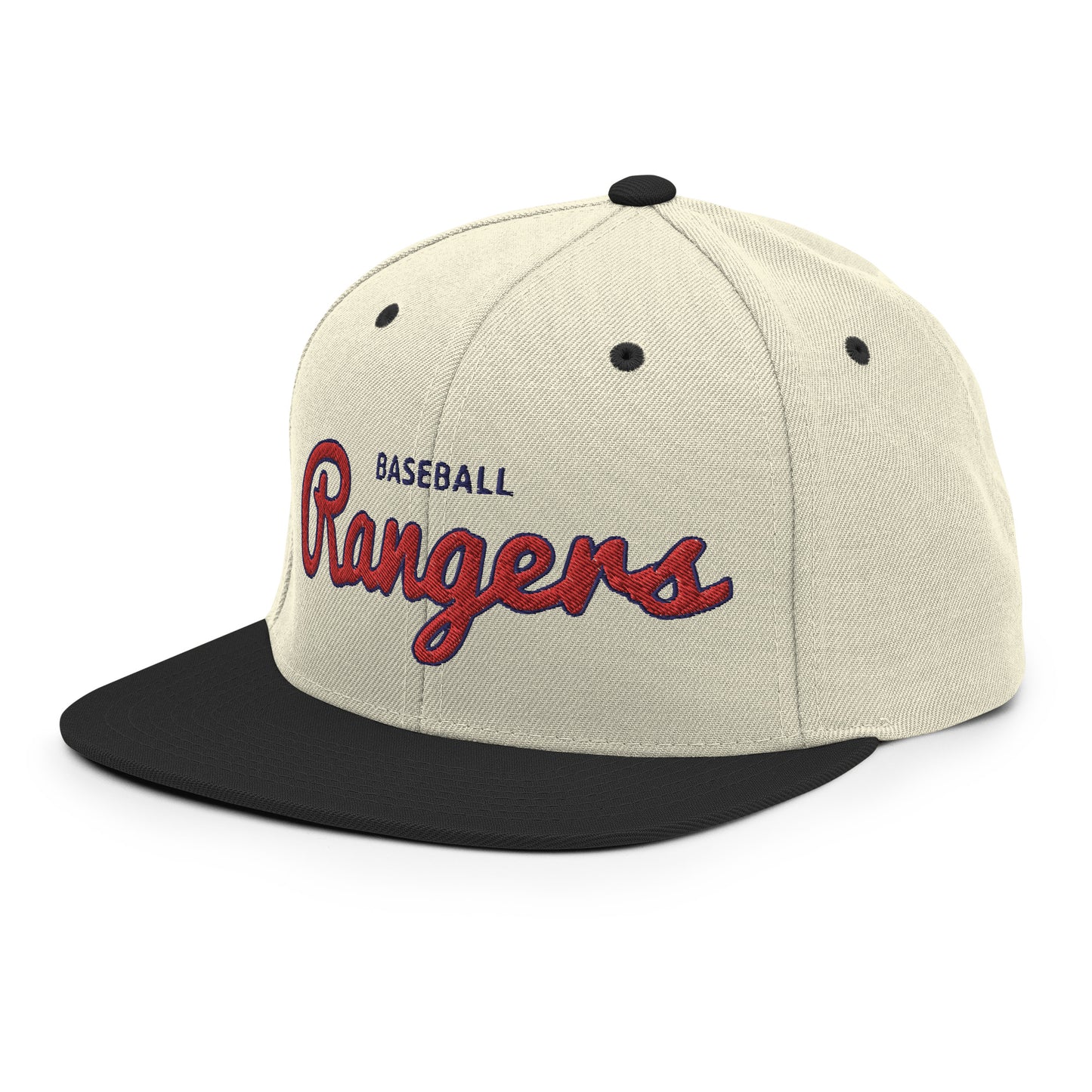 Rangers Alternate Natural/Black Snapback