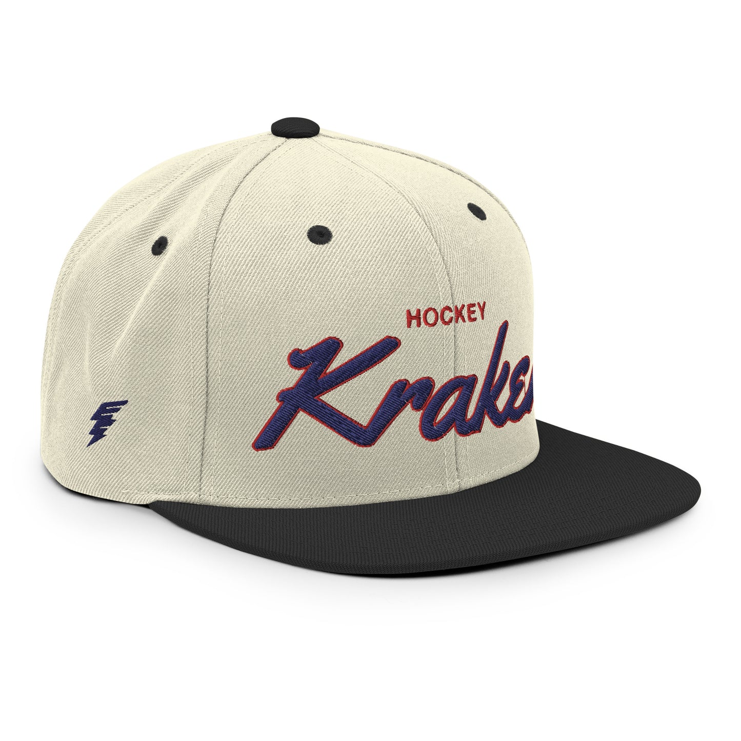 Kraken Alternate Natural/Black Snapback