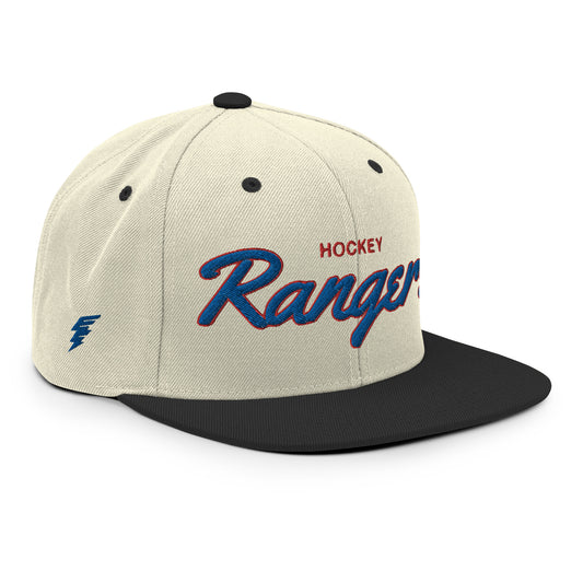 Rangers Alternate Natural/Black Snapback