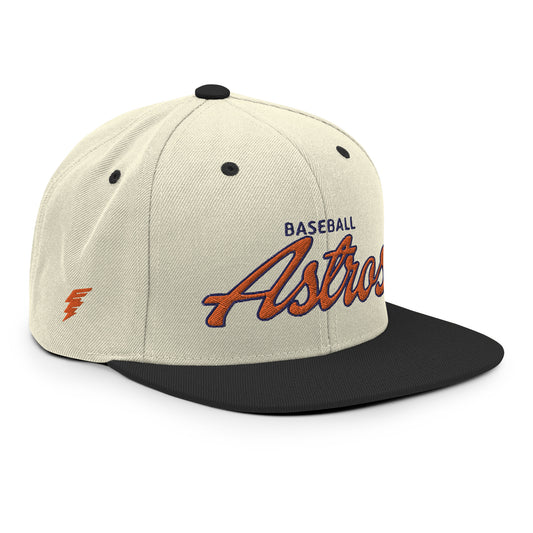 Astros Alternate Natural/Black Snapback