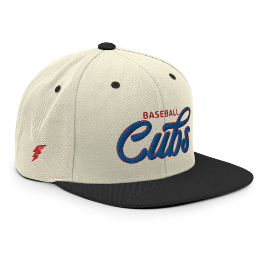 Cubs Alternate Natural/Black Snapback