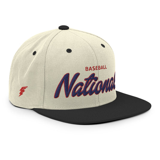 Nationals Alternate Natural/Black Snapback