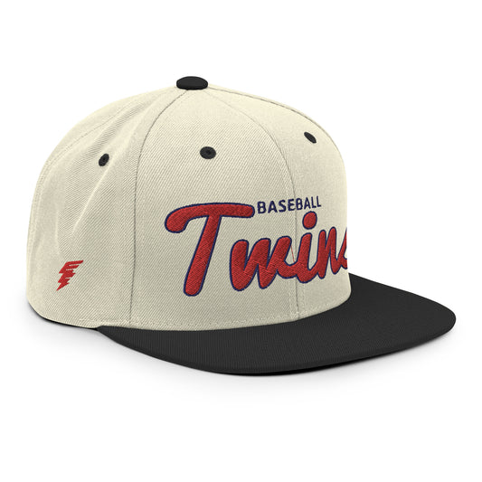 Twins Alternate Natural/Black Snapback