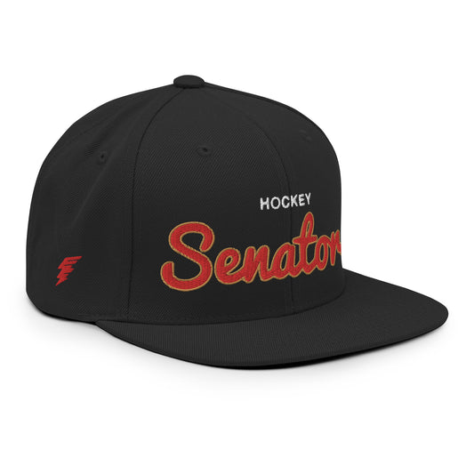 Senators Classic Black Snapback