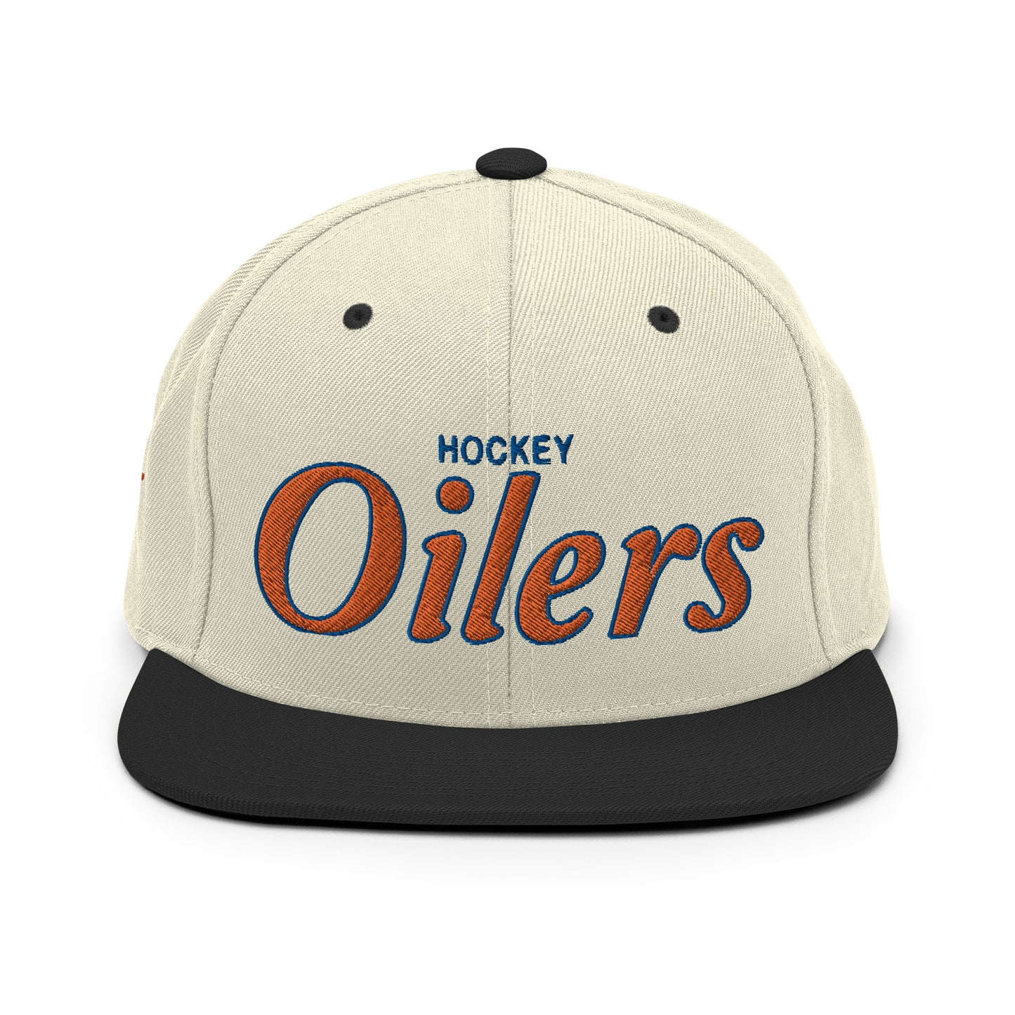 Oilers Alternate Natural/Black Snapback