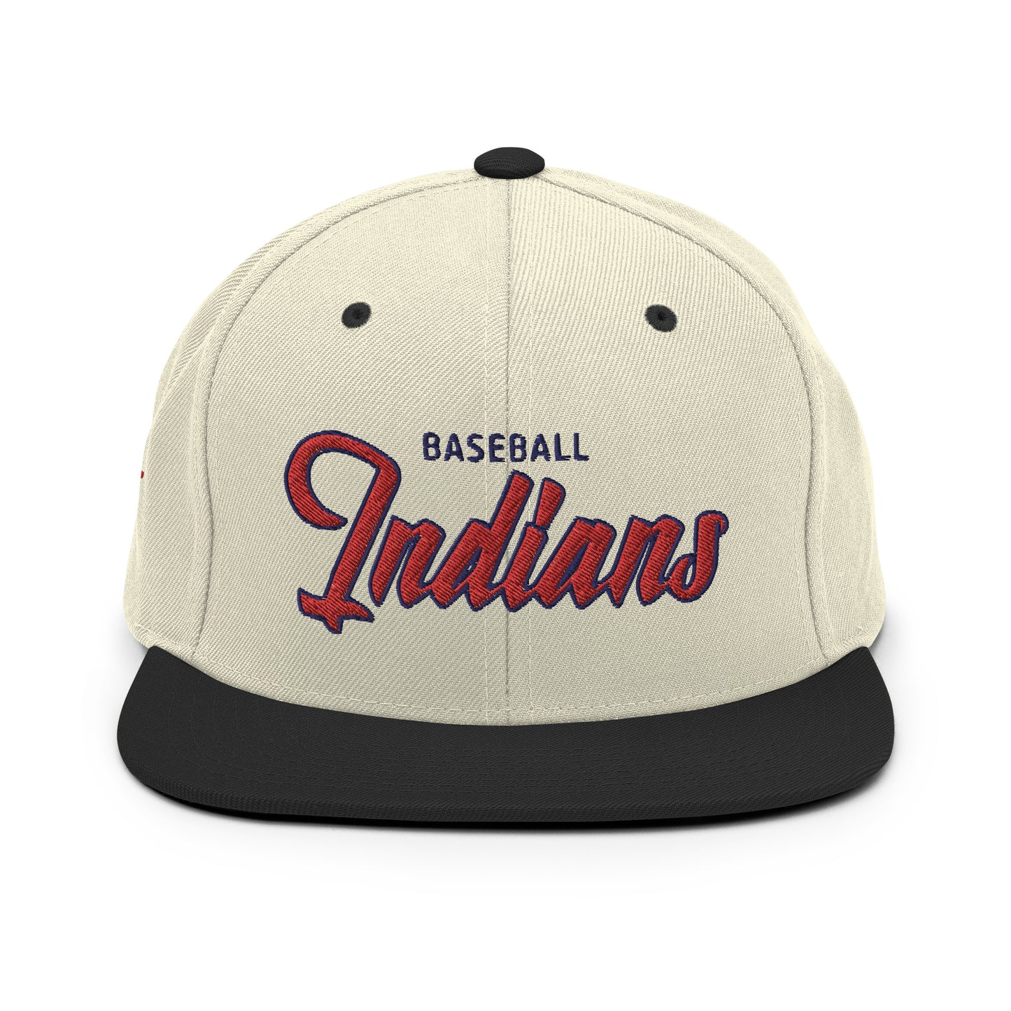 Indians Alternate Natural/Black Snapback