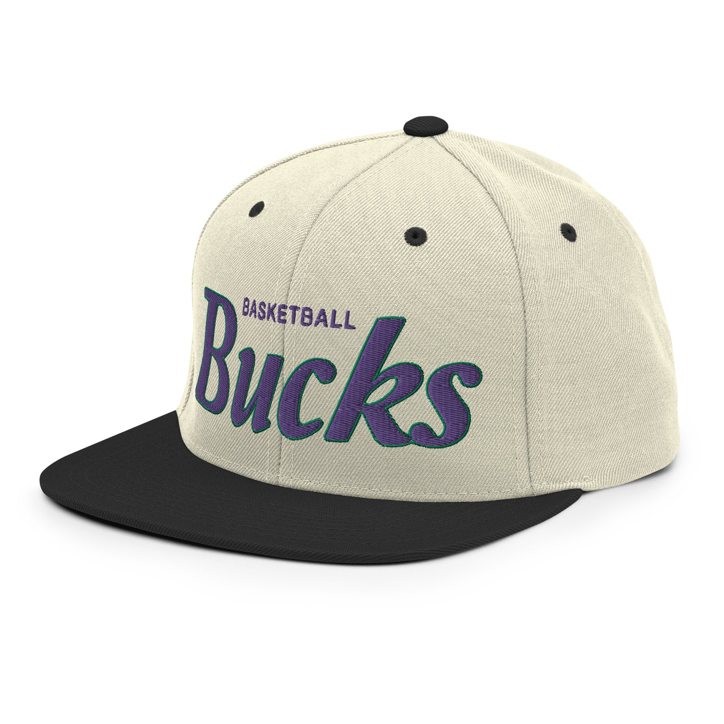 Bucks Alternate Natural/Black Snapback