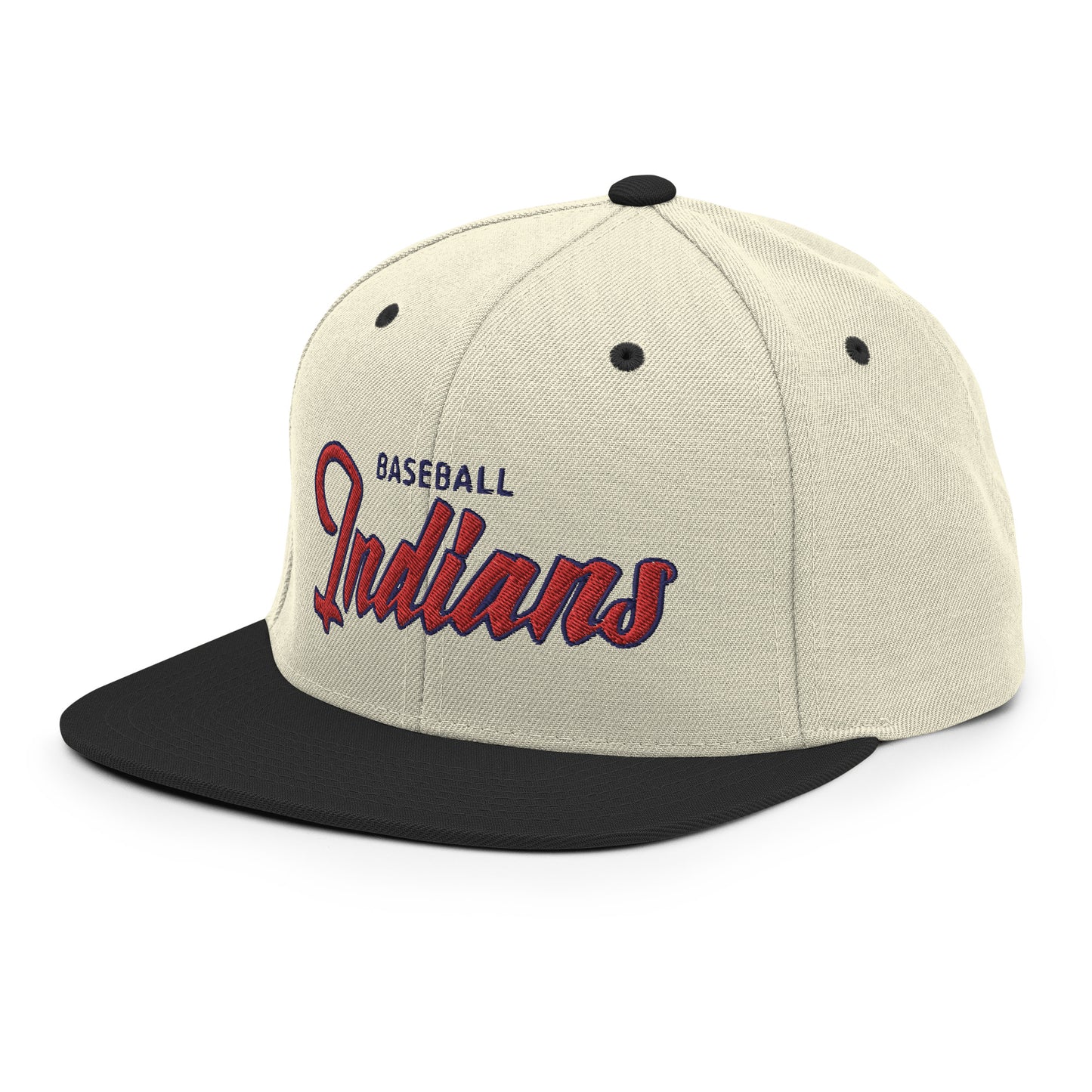 Indians Alternate Natural/Black Snapback