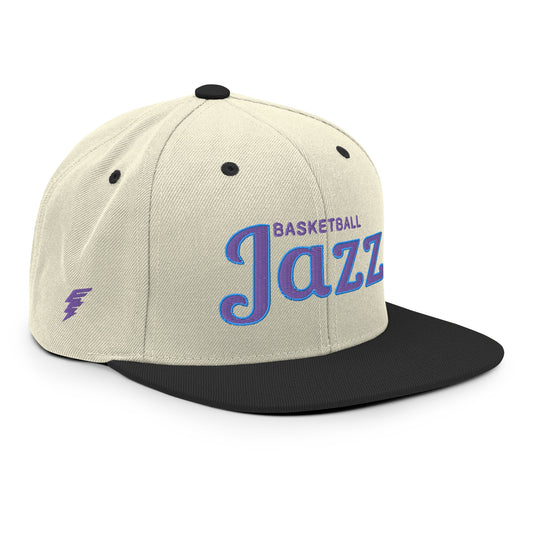 Jazz Alternate Natural/Black Snapback