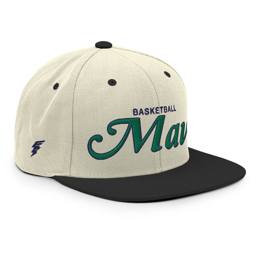 Mavs Alternate Natural/Black Snapback