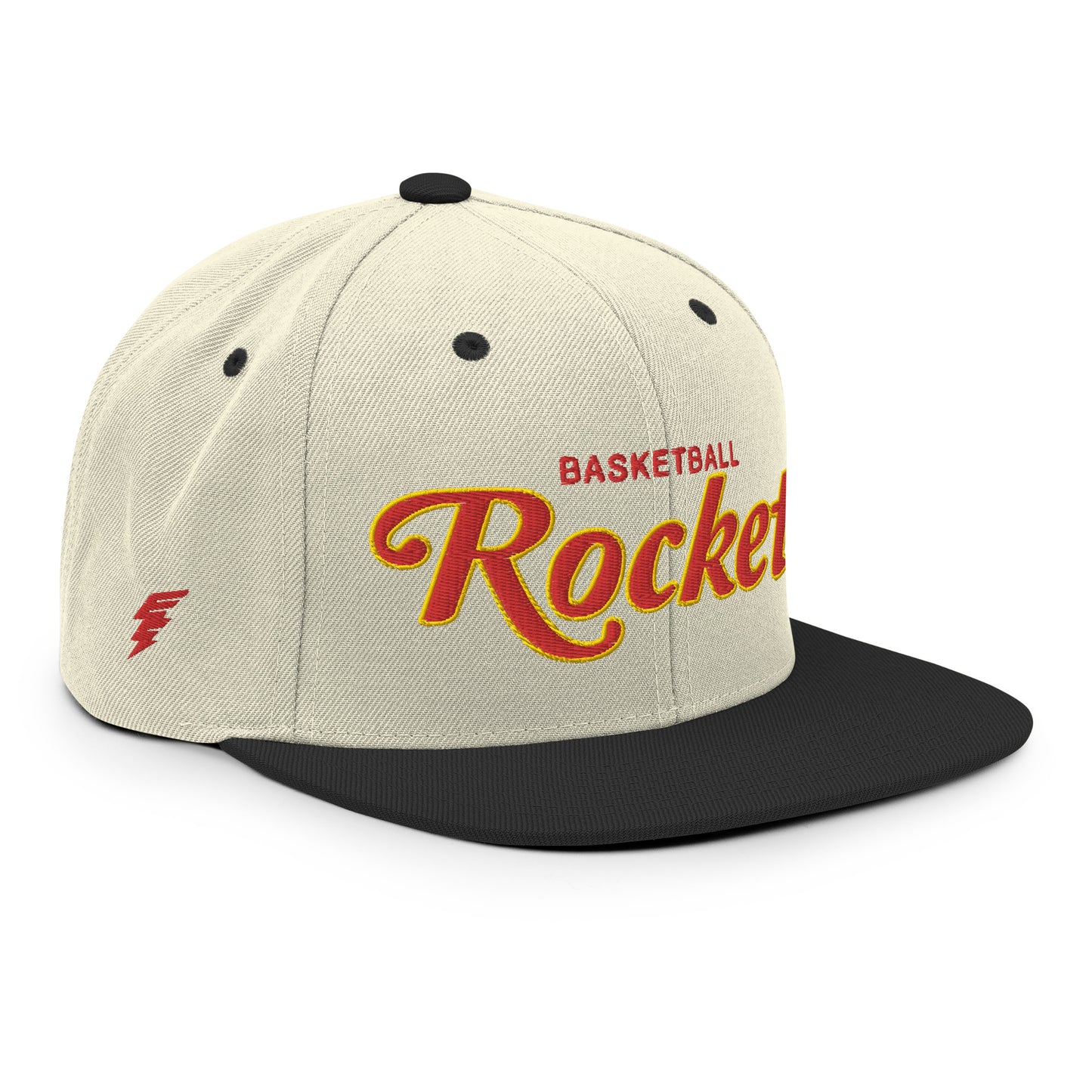 Rockets Alternate Natural/Black Snapback