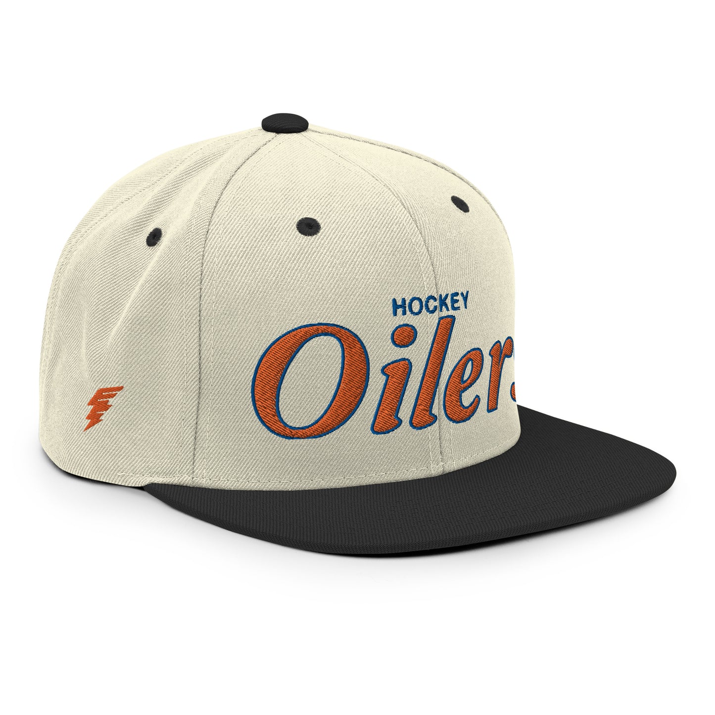 Oilers Alternate Natural/Black Snapback