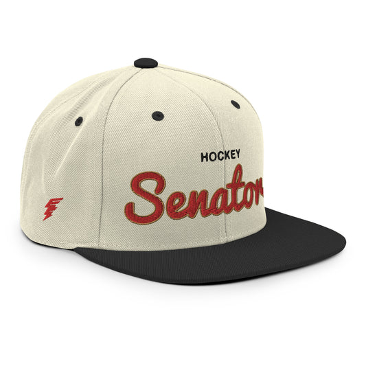 Senators Alternate Natural/Black Snapback