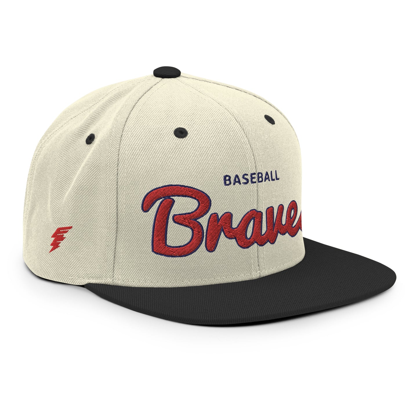 Braves Alternate Natural/Black Snapback