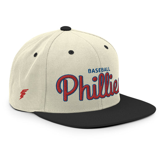 Phillies Alternate Natural/Black Snapback